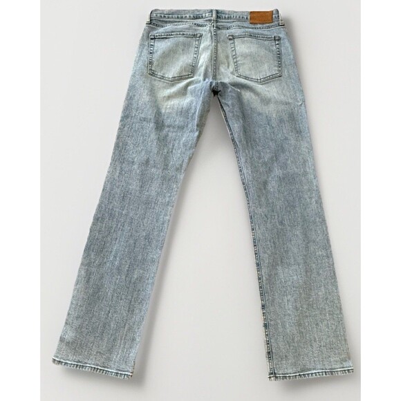 Tecovas Slim Jeans Mens 33x32 Light Blue Denim Made USA Italian Stretch Slim - Picture 9 of 12